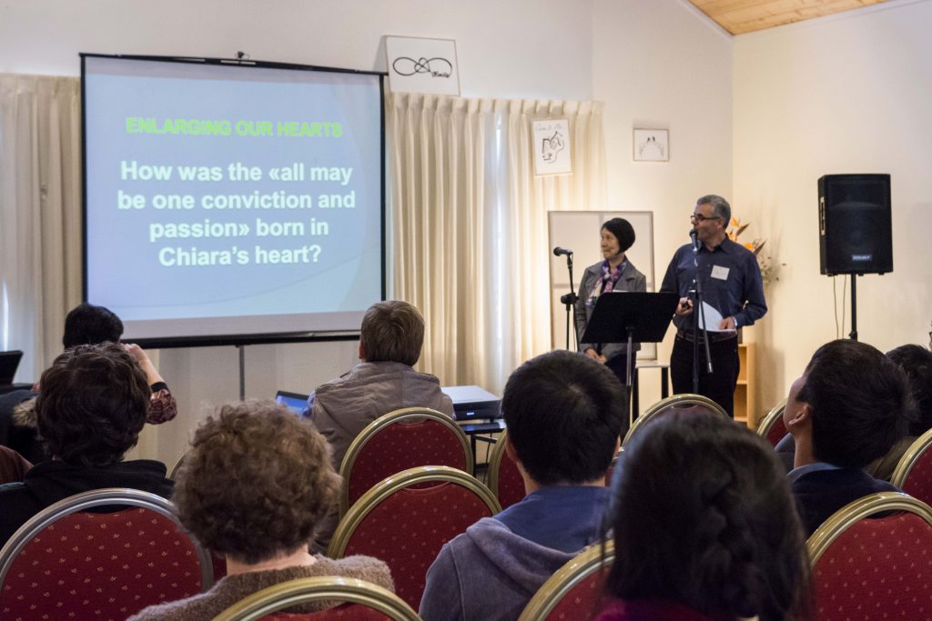 Andrew Camilleri and Vania Cheng from the Focolare Movement in Rome were speakers at the recent Mariapolis event. Photo: Caroline Smith.