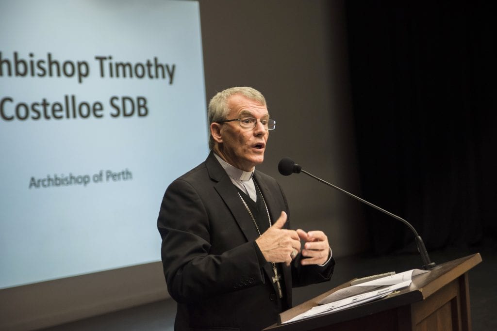 Archbishop Costelloe said the hope for the Year of Youth is to come together to walk and engage with more young people across all areas of the Church. Photo: Josh Low.