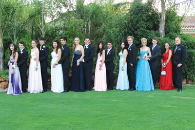 Lumen Christi year 12 students going for their school ball