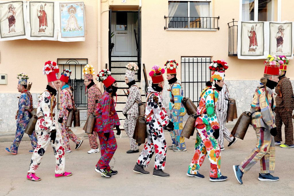 People dress as "devils" during the "Endiablada" festival in Almonacid del Marquesado, Spain on 2 February 2018. When facing temptation, Christians should follow Jesus' example by not engaging in fruitless talk with the father of lies, Pope Francis told pilgrims gathered in St Peter's Square for his Sunday Angelus address on 10 March 2019. Photo: Sergio Perez/Reuters.