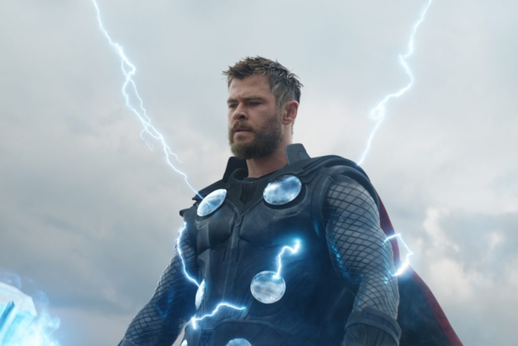 Australian actor Chris Hemsworth stars as the hammer-wielding Thor in "Avengers: Endgame". Photo: Disney/CNS.