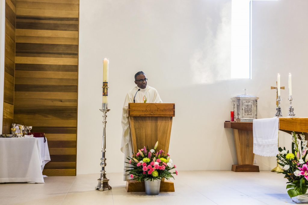 Former Attadale Parish Priest Fr Sean Fernandez orchestrated the development of the new church. Photo: Matthew Lau.