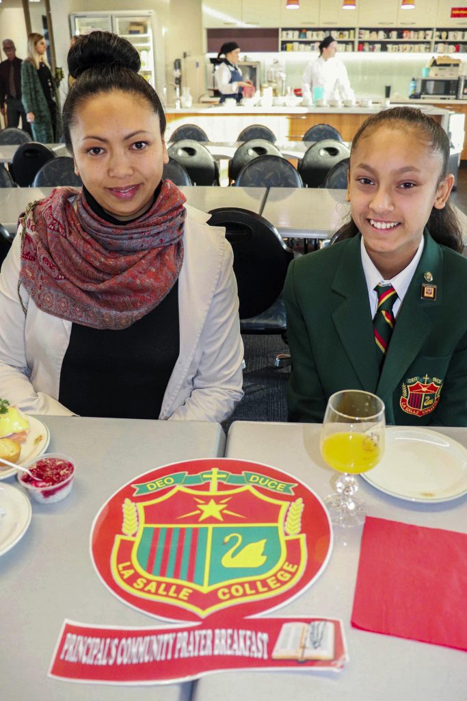 La Salle College’s 2019 Principal’s Community Prayer Breakfast featured guest speaker Br Lewis Harwood on 14 May. Photo: Supplied.