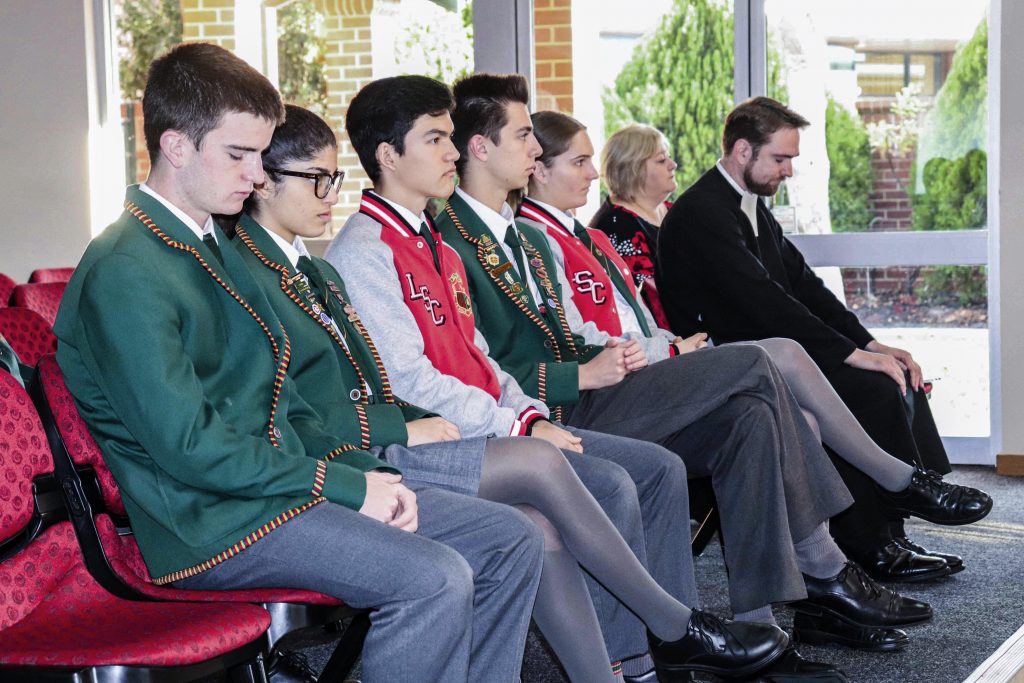 La Salle College’s 2019 Principal’s Community Prayer Breakfast featured guest speaker Br Lewis Harwood on 14 May. Photo: Supplied.