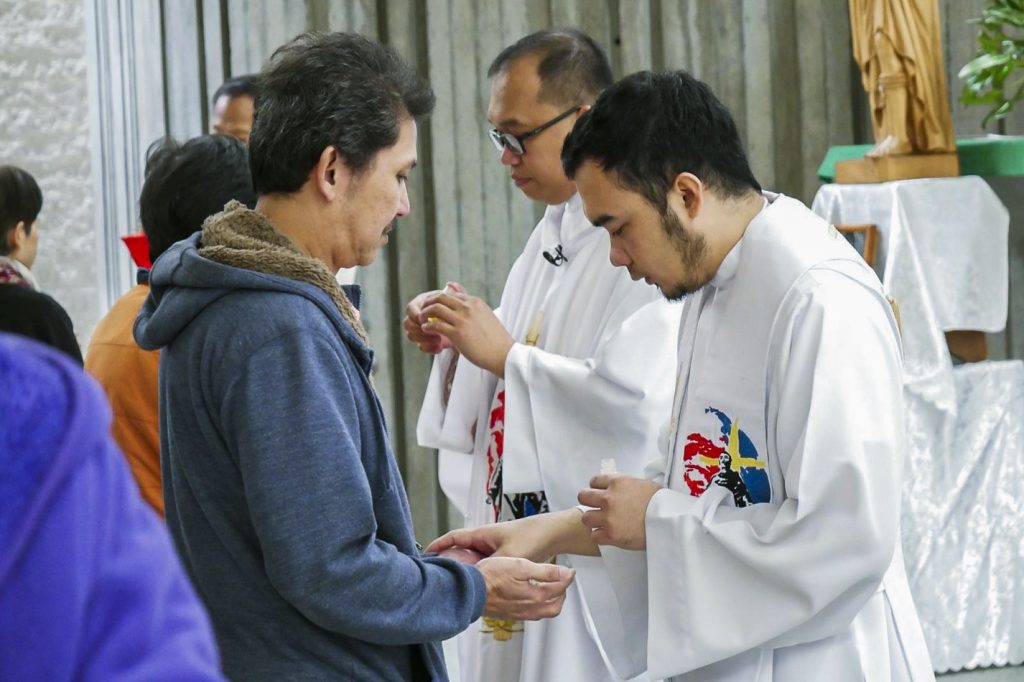 A key aspect of a St Peregrine Healing Mass is the Biblical practise of anointing the sick with oil. Photo: Supplied.